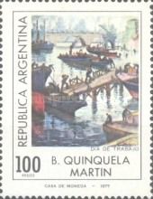 Painting of Quinquela Martín (1890-1977)