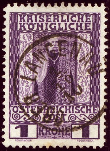 Emperor Franz Joseph in coronation vestment