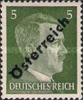 Overprint German stamp Hitler