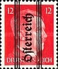 Overprint German stamp Hitler