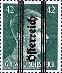Overprint German stamp Hitler