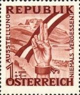 Hand Swearing Oath and Austrian Flag