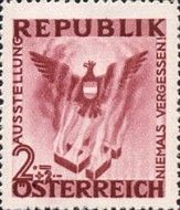 Austrian eagle rising from the flames