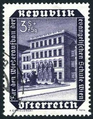 Evangelical School, Karlsplatz Vienna, after being rebuilt