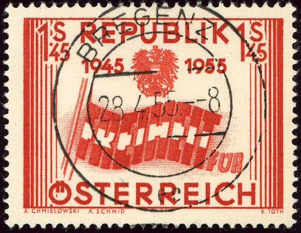 Flag Made of the Word "Freiheit" (Freedom)