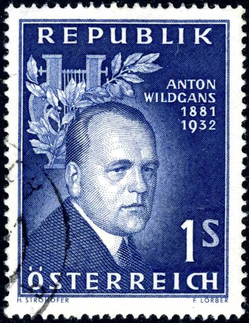 25th Death Anniversary of Anton Wildgans (1881-1932), poet