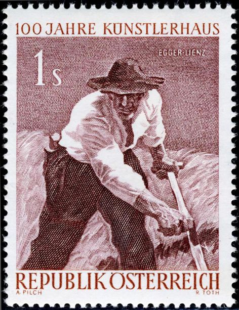 "Mountain reaper" by Albin Egger-Lienz