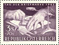 Stamp engraver working