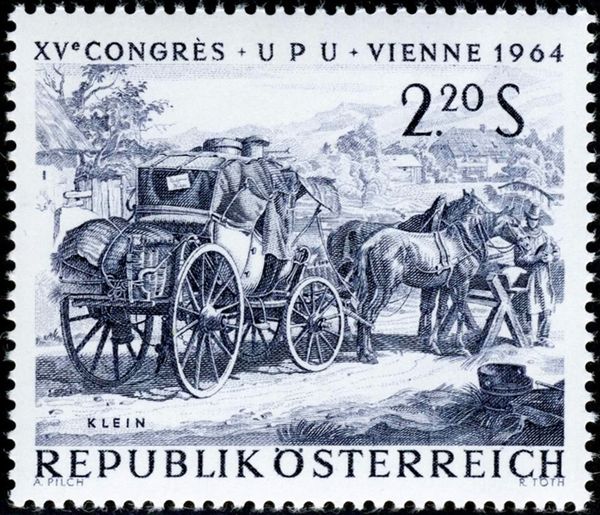 "Mailcoach in the Mountains" by A. Klein