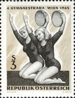 Gymnasts with tambourine