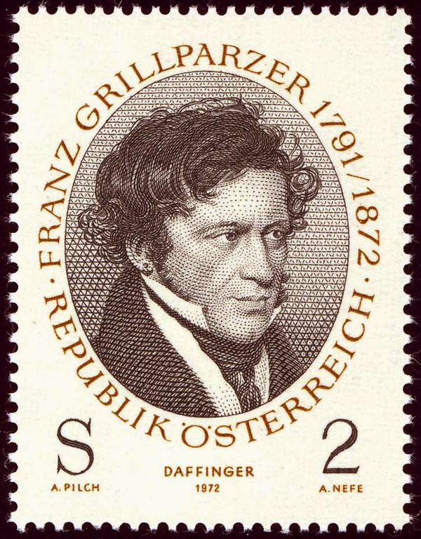 Franz Grillparzer (1791-1872) poet, by Moritz M. Daffinger