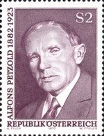 50th Death Anniversary of Alfons Petzold (1882-1923), poet