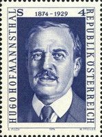 100th birthday of Hugo von Hofmannsthal