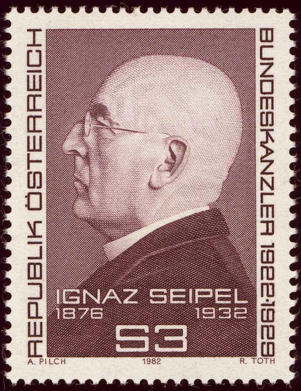 Ignaz Seipel (1876-1932) politician & federal chancellor