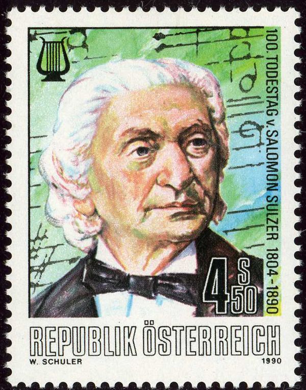 100th death anniversary of Salomon Sulzer (1804-90)
