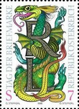 Letters R and L and dragon