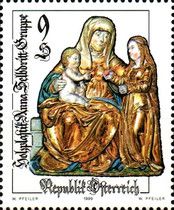 Virgin and child with St Anne
