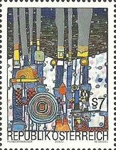 "Blue Blues" by Friedensreich Hundertwasser