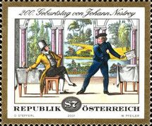 Nestroy, Johann Nepomuk, 200th birthday