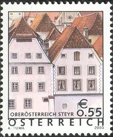Gothic houses, Steyr, Upper Austria
