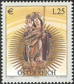 Madonna on the Marian column, Mariazell (Styria)