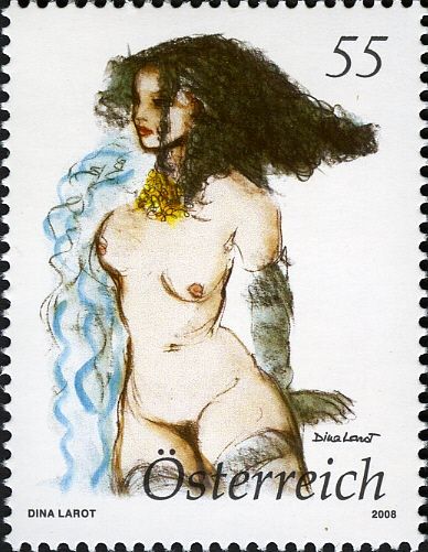 Female Nude, painting by Dina Larot