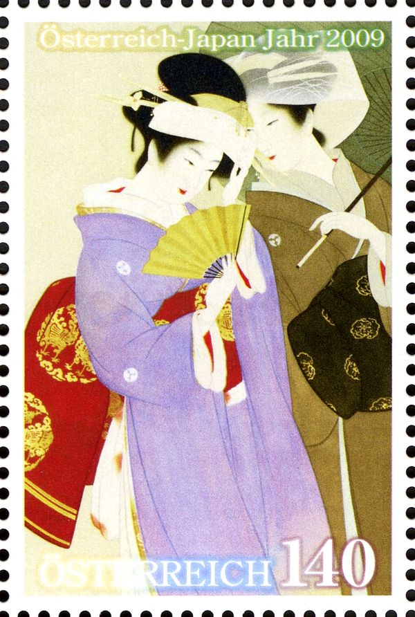 Japan Year - "Autumn dressing" by Shoen Uemura (1936)