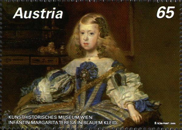 Infanta Margarita teresa in a blue robe
