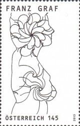 EVA; drawing by Franz Graf (born 1954), conceptual artist