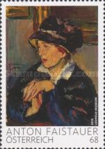„Lady with Dark Hat“, by Anton Faistauer