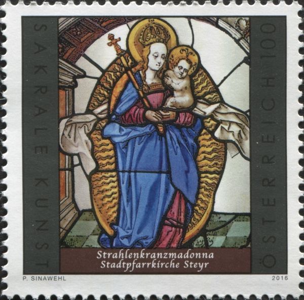 Aureola madonna, parish church of Steyr