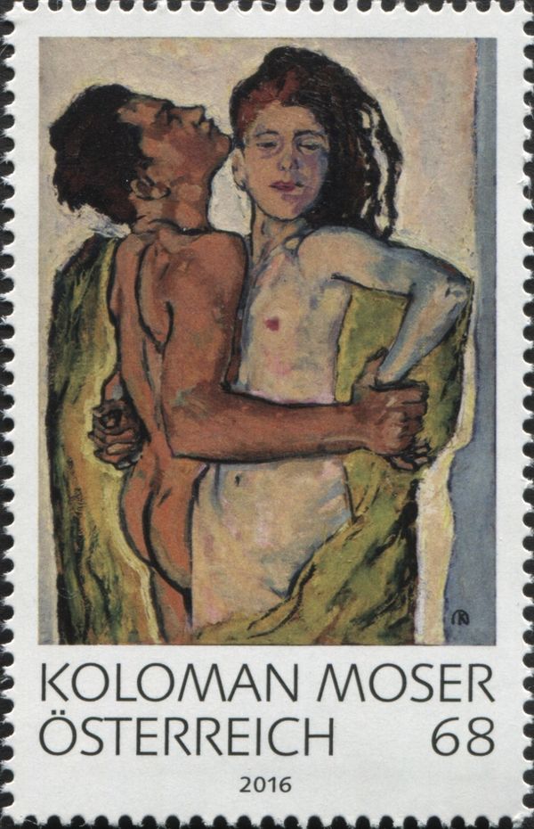 "Lovers", by Koloman Moser (1912)