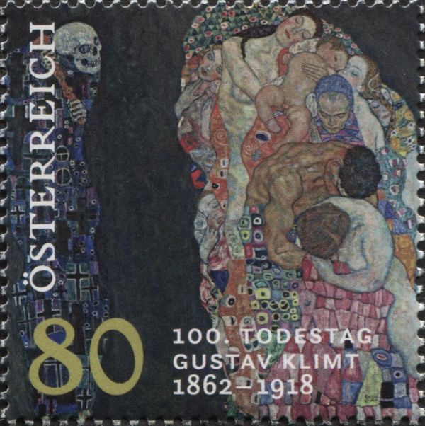 "Death and Life", painting by Gustav Klimt (1862-1918)
