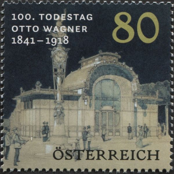 Vienna City Railway Station, by Otto Wagner (1841-1918)