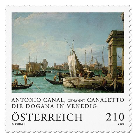 "The Dogana at Venice", by Antonio Canal ("Canaletto")