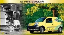 Europe - postal vehicles; 100 years electric vehicles