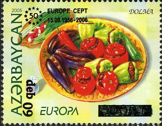 Europa - Vegetable Dolmasy - Surcharge and Overprint