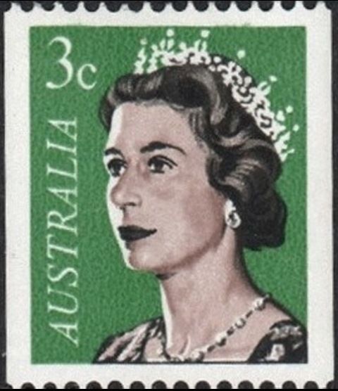 QEII 3c Coil Stamp