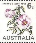 Sturt's Desert Rose (Gossypium stuartianum) 6c coil stamp