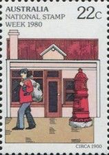 National Stamp Week- Postman and Postbox