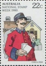 National Stamp Week- Postman and Letters