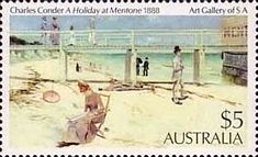 A Holiday at Mentone, Charles Conder