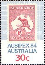 Australian 1d stamp from 1913