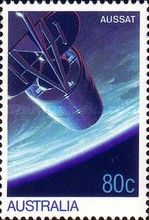 AUSSAT Satellite in Orbit