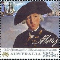 Captain Arthur Phillip, F. Wheatley, and Ship