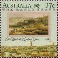 The Rocks and Sydney Cove, 1800