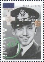 Lt-Cmdr Leon Goldsworthy (1909-1994) and George Cross