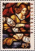Angel Carrying the Gloria Banner