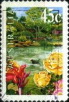 Roses, Lake and Ornamental Bridge