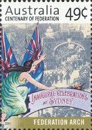 Parade Passing Federation Arch, Sydney